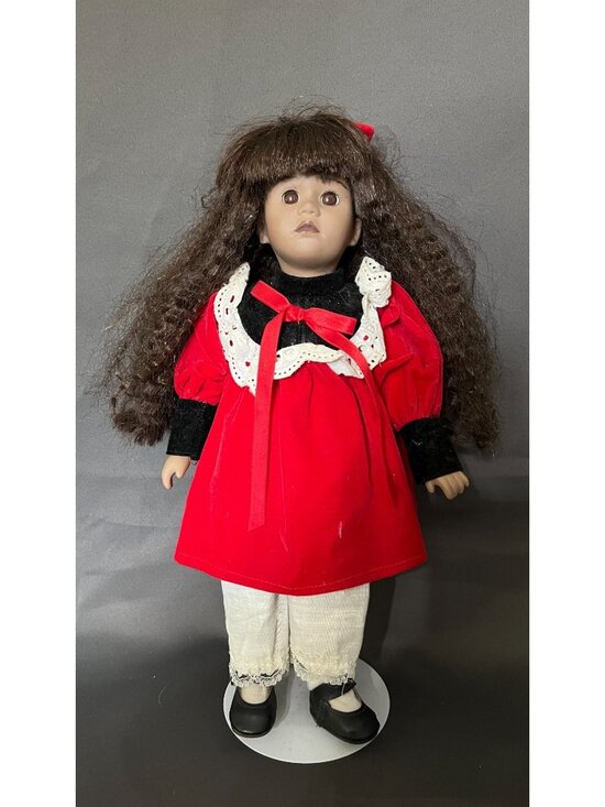 House of Lloyd Other - House Of Lloyd Whitney-Noel Christmas Around The World Porcelain Doll In Red Vel